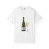 Champagnerflasche und Glas T-Shirt | Sushi-Tisch-Illustration T-Shirt