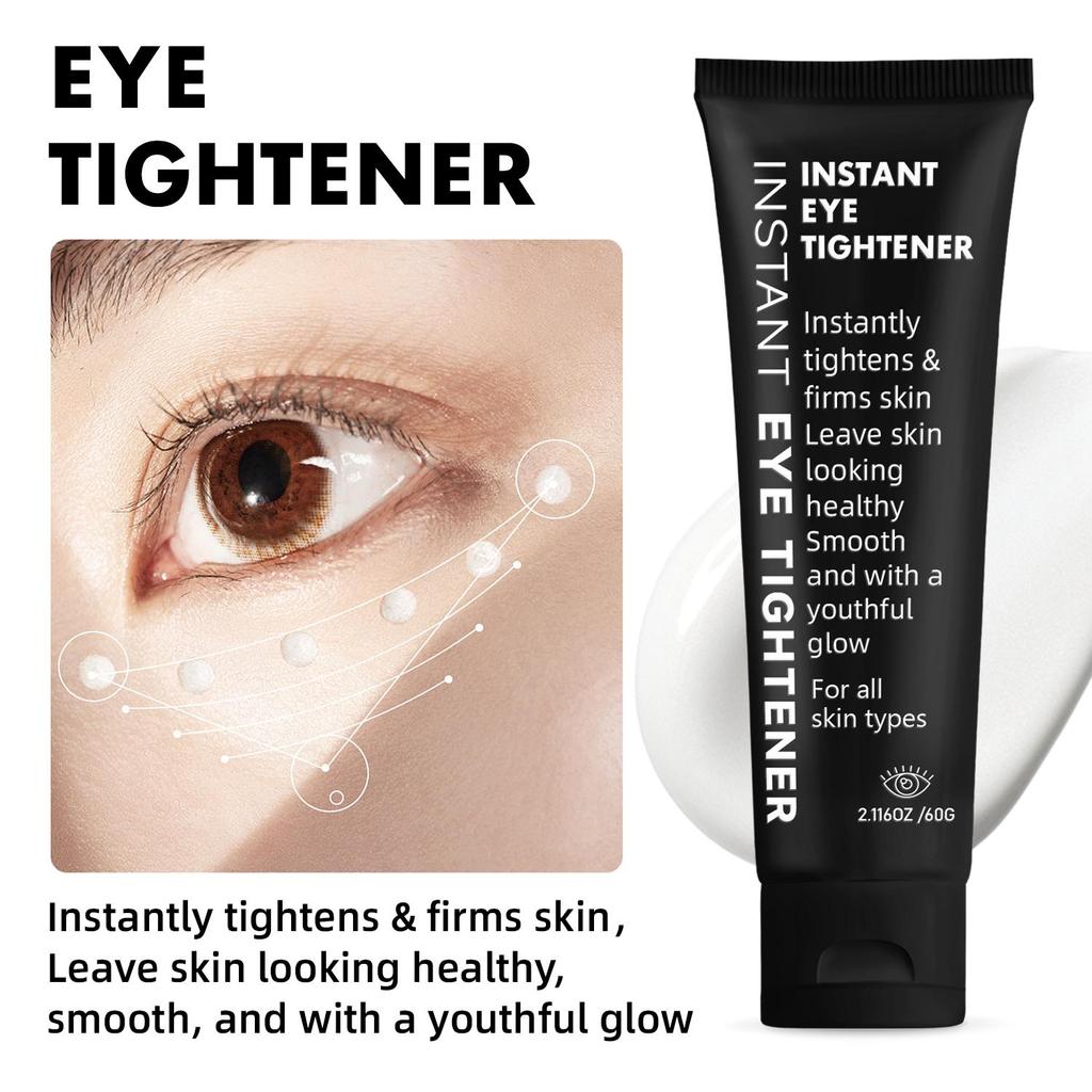 Krem Natychmiastowo Napinający Skórę Wokół Oczu - Natychmiastowo Napina i Ujędrnia Skórę Wokół Oczu, Głęboko Nawilża i Wygładza Skórę, Redukuje Worki pod Oczami - Delikatny i Bezpieczny do Codziennego Użytku, 60g