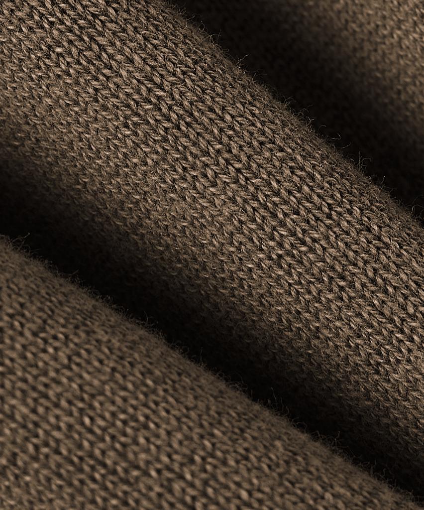 Dimiteulibeullaeg Daily Washable Pigment Henley Neck Round Knit_Brown