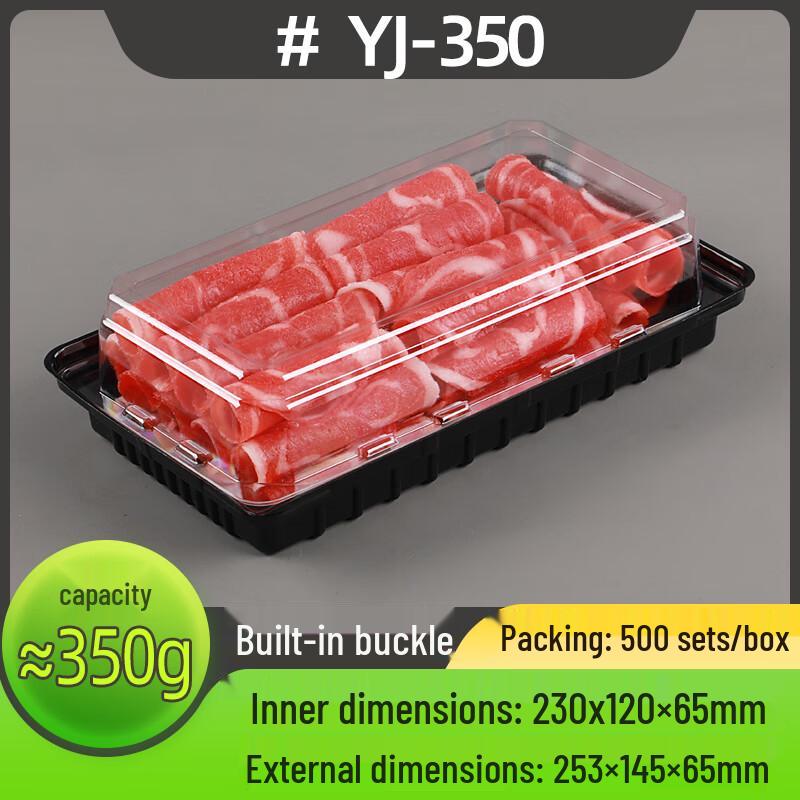 Disposable Plastic Meat Roll Packaging Boxes