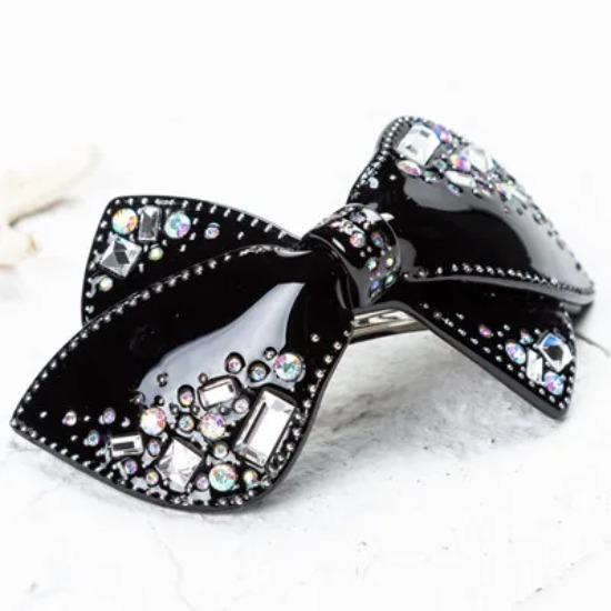 High Quality Acetate Bowknot Rhinestone Hair Barrettes for Girls Headwear Hair Accessories Gift For Girlfriend and Mum