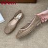 Mode Mode Mesh Atmungsaktiv Damen Mary Janes Ballerinas Schuhe Lässig Damen Flachschuhe Schlupschuhe