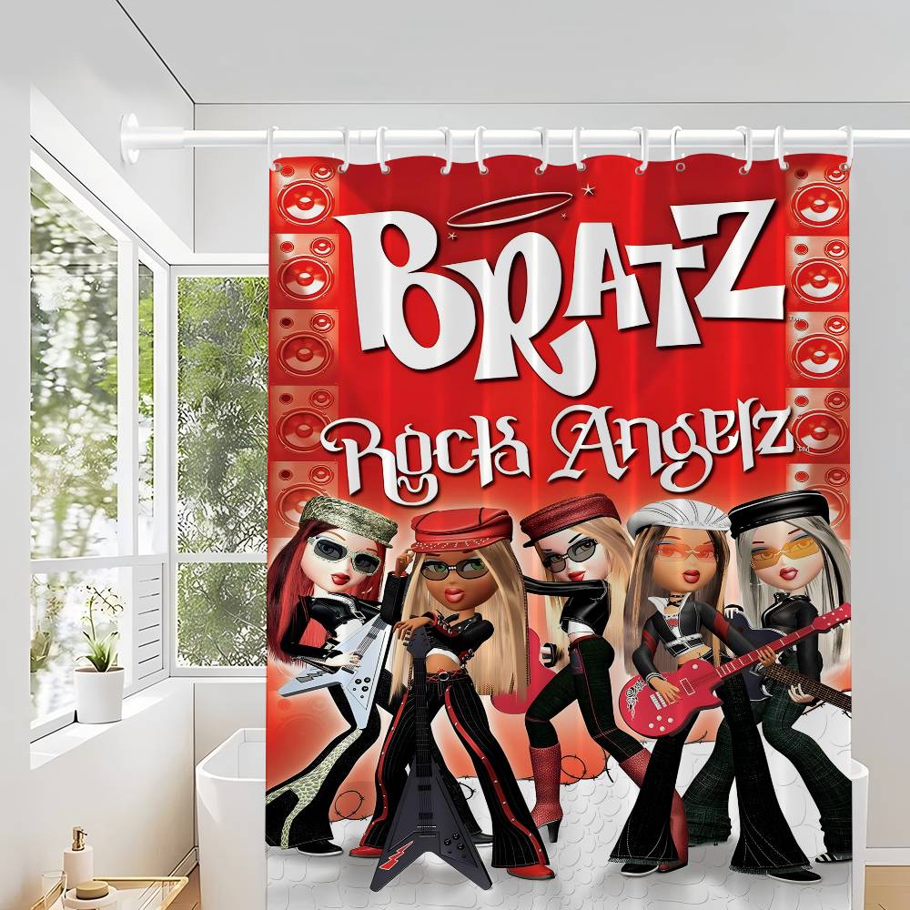 Bratz Doll Classic Shower Curtain, Bathroom Decorative Shower Curtain, Waterproof Shower Curtain With Hooks