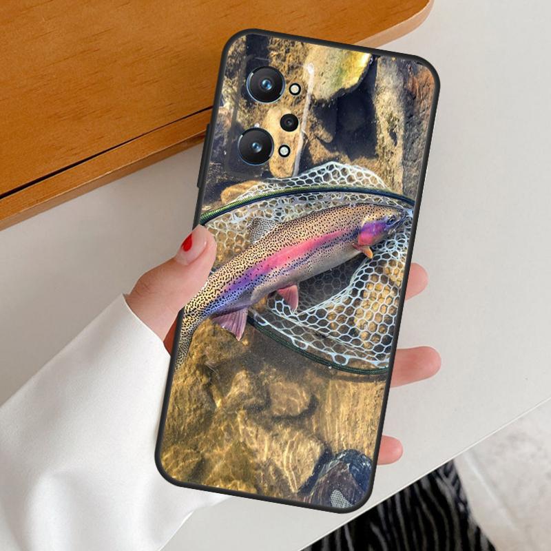 Regenbogenforellen-Angel-Skin für Realme 14 10 11 12 13 Pro Plus GT6 GT7 15 Pro C65 C67 C63 C61 C55 C51 C53 C35 C75 Hülle