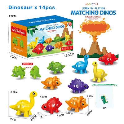 For Kids Montessori Dinosaur Sensory Educational Toy Matching Letter Number Color Shape Sorting Game Parish Early Learning Toys Gift