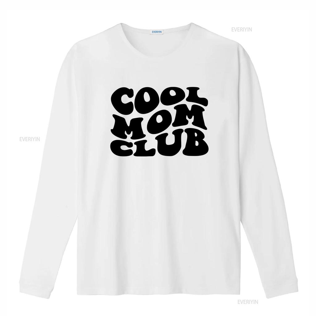 Cool Moms Club T Shirt Funny Mom Mama Design for Trendy vintage Washed streetwear homme Unisex graphic Top For Everyday Wear