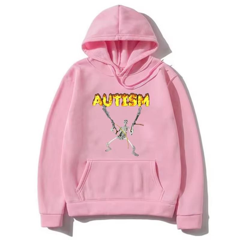 Unisex Printed Fashion Trend Hoodie, Casual Loose Fleece Design, Perfect for Daily Wear and Stylish Outfits. WY0416