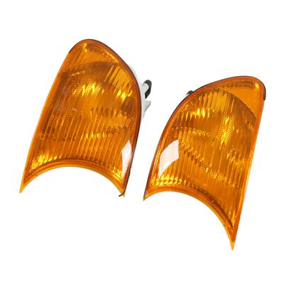 Car Front Corner Lights Left Right Clear Lens Turn Signal Lights Replacement for 3 Series E46   1998‑2001