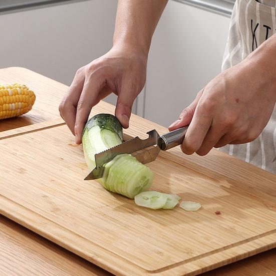 4 In 1 Stainless Steel Peeler, Multifunctional Vegetable Fruit Cutter, Potato Apples Carrot Peeler with Bottle Opener And Scaler