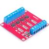 4-Channel Solid State Relay Module High Low Level Trigger 3A Optocoupler Isolation