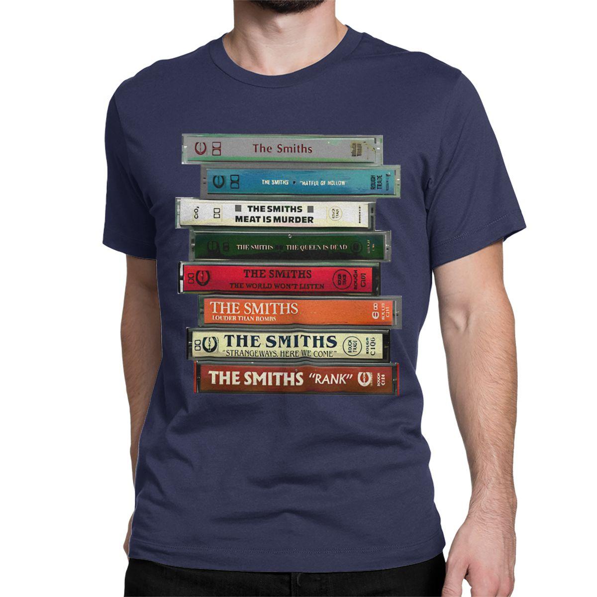 

The Smiths Cassettes T-Shirt for Men Women Indie Punk Rock Band Fashion Cotton Tees Round Neck Short Sleeve T Shirt Classic Tops 4XL