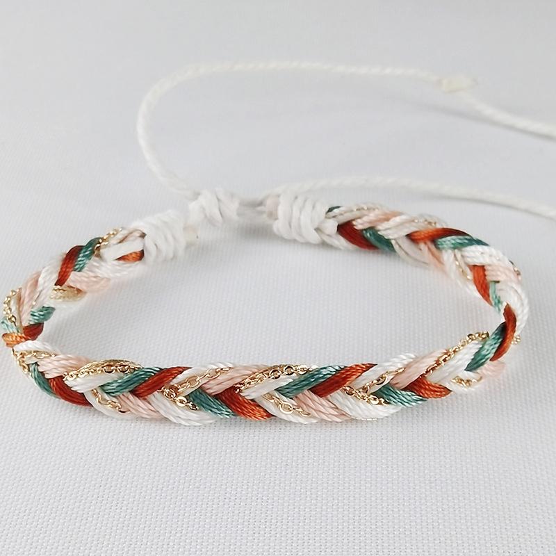 Braccialetto Tessuto Colorato Sette Colori Stile Etnico - Design per Coppia