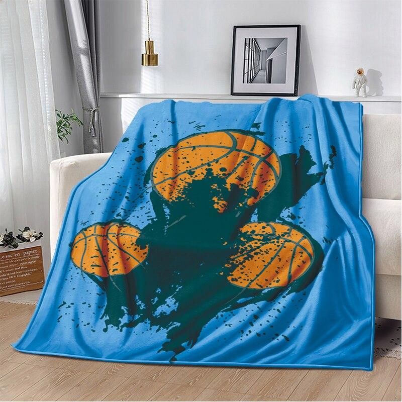 Fashion Basketball Blanket Custom Lightweight Thermal Insulation Blanket Sofa Blanket Bed Office  Blankets for Beds