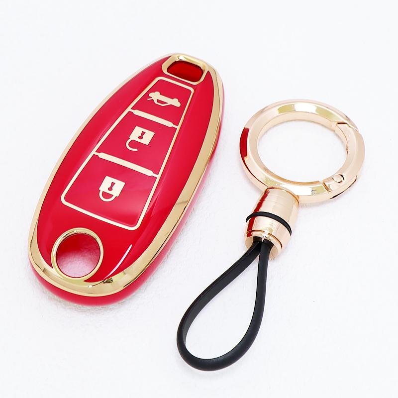 Shell For Suzuki Grand Vitara Liana Scorss Grand Kizashi Swift Ignis Tpu Car Key Case Cover Keychain Protective Key Fob Cover