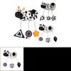 Black And White Animal Visual Stimulation Early Education Crib Toy