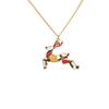 Claus Merry Christmas Clavicle Necklace Women Pendant Necklace Snowman Choker Christmas Necklace