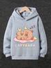 Kids Cute Girl Hoodie Cartoon Doll Graphic Print Heart Sweatshirt Girls Boys Kawaii Korean Style Streetwear Spring Autumn