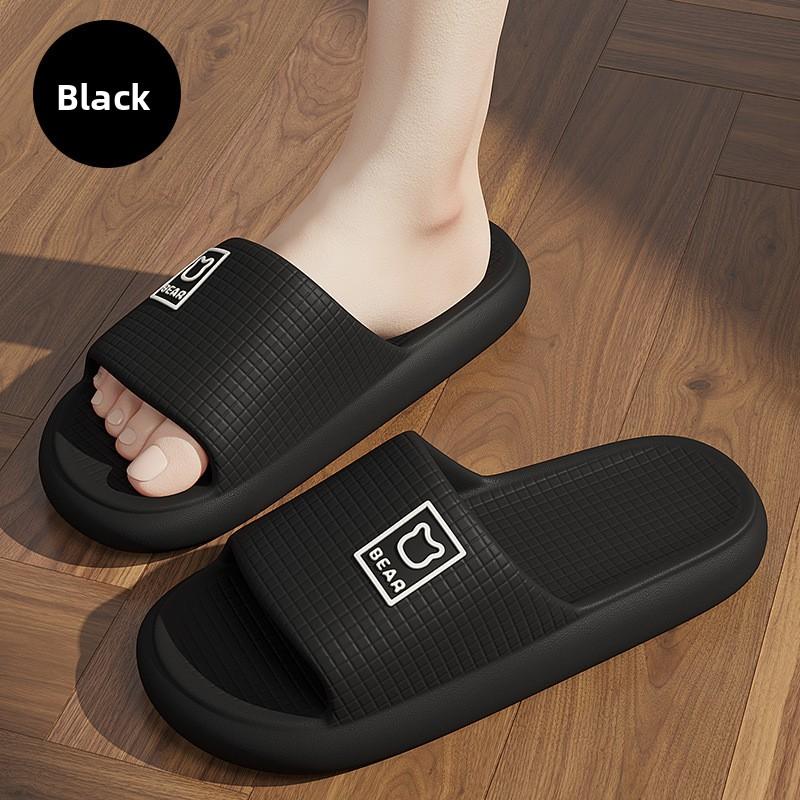 Fashion Fashion Summer Couple Non-slip Flat Slides Soft Cosy Seabeach Sandals Men's Slippers Women Casual Home Indoor Flip Flops