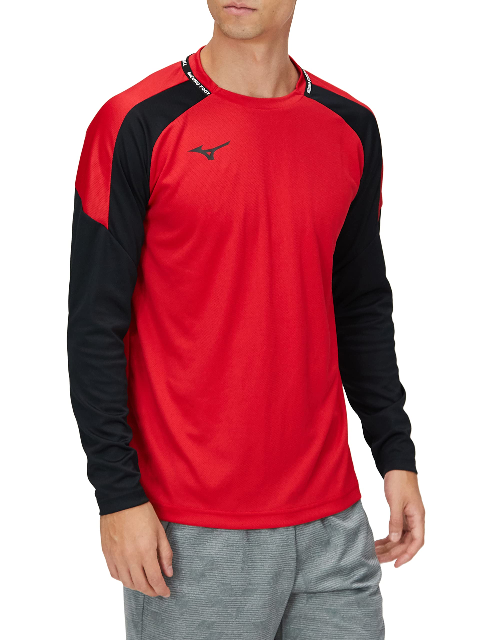 

Mizuno PRO Field Long Soccer Chinese Size S Shirt, Sleeve, Moisture-Wicking, Quick-Drying, Wear, P2MA2506, Red,