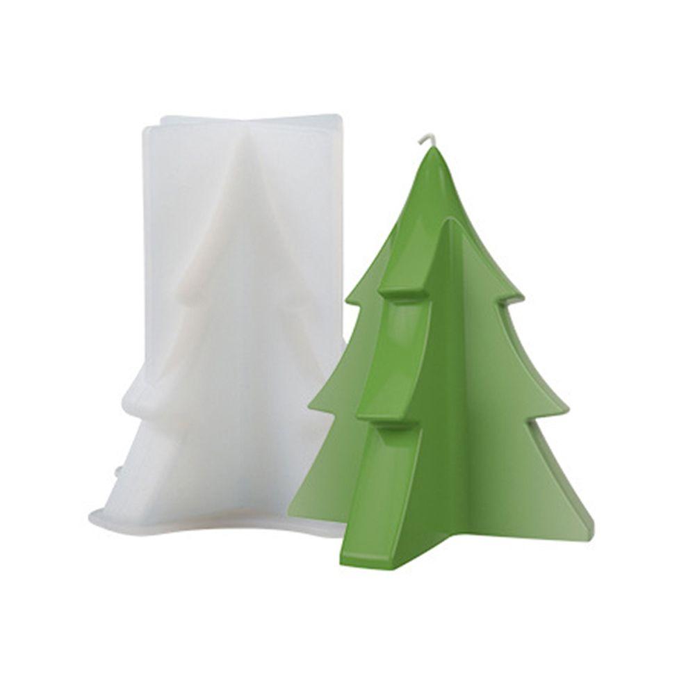 Epoxidharz DIY Bastelarbeiten Kerzenform Weihnachtsbaum Ornament Harzform Silikon Kerzenform 3D Weihnachtsbaum