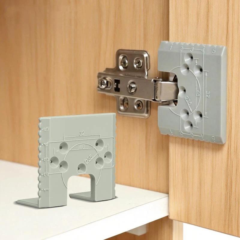 Cerniera Magnetica Installazione Rapida Pezzo di Posizionamento Punto di Installazione Porta dell'Armadietto Piastra Fissa Pannello per Falegnameria Strumento per Cerniere
