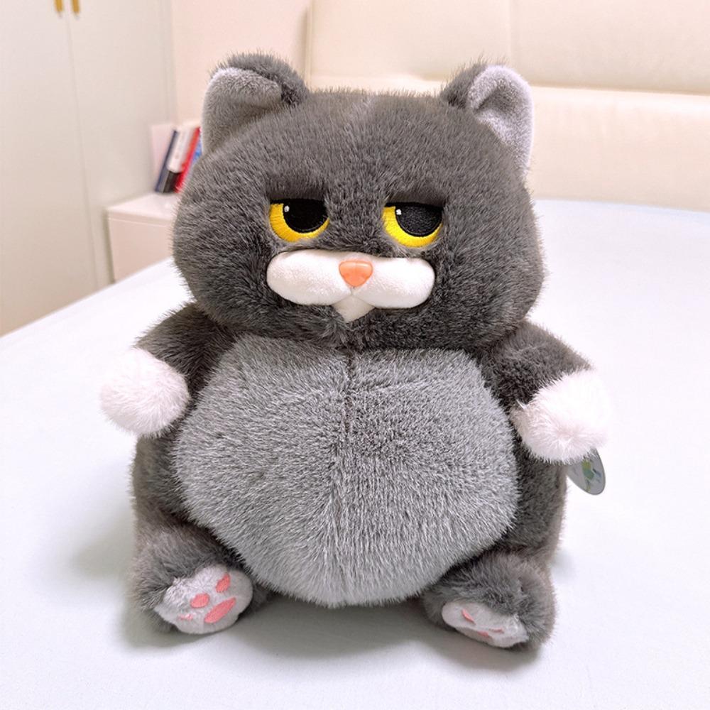 

Lazy Fat Animal Plush Doll Siamese cat Calico Cat Pillow Sitting Cat Plush Toy Children Blue Cat