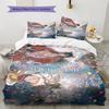 Name Custom Xie Lian and Hua Cheng Pattern Bedding Set Quilt Cover Pillowcase Home Decor Gift (1 * duvet cover + 2 * pillowcase, without core)