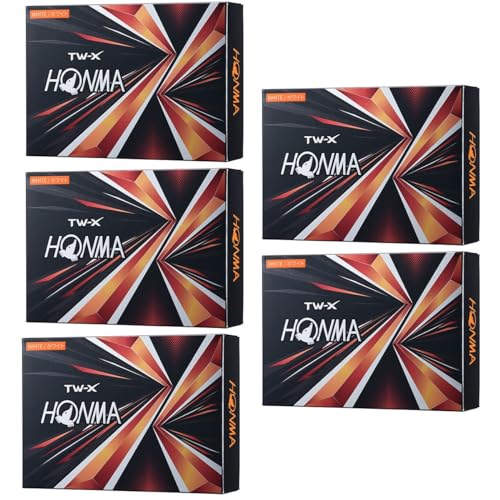 

Мячи для гольфа Honma Golf TW-X, модель 2021 года, набор 5 дюжин, 5 дюжин (60 шт.), белый