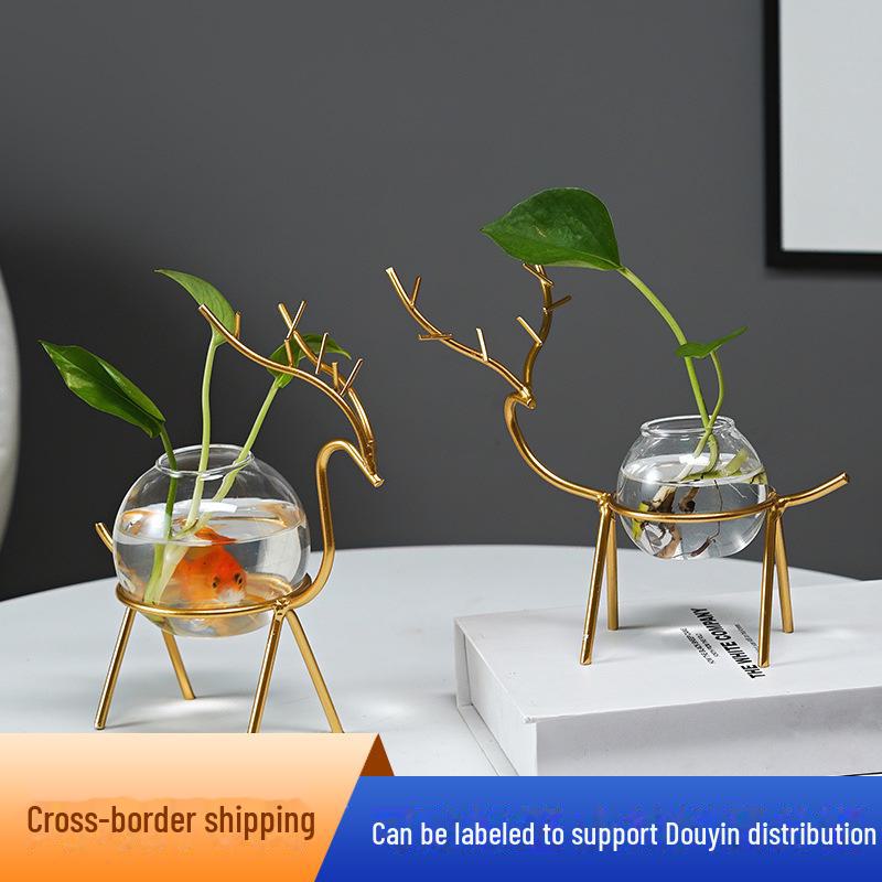 Nordic Hydroponic Flower Pot for Succulents and Water-Grown Plants - Desktop Vase Decoration