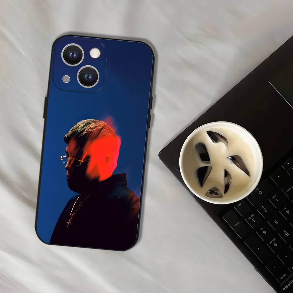 Rapper Maka Aura 2025 Tour Wear-resistant Phone Case For iPhone 17,16,15,14,13,12,11,Pro,XS,Max,XR,Plus Black Soft Cover