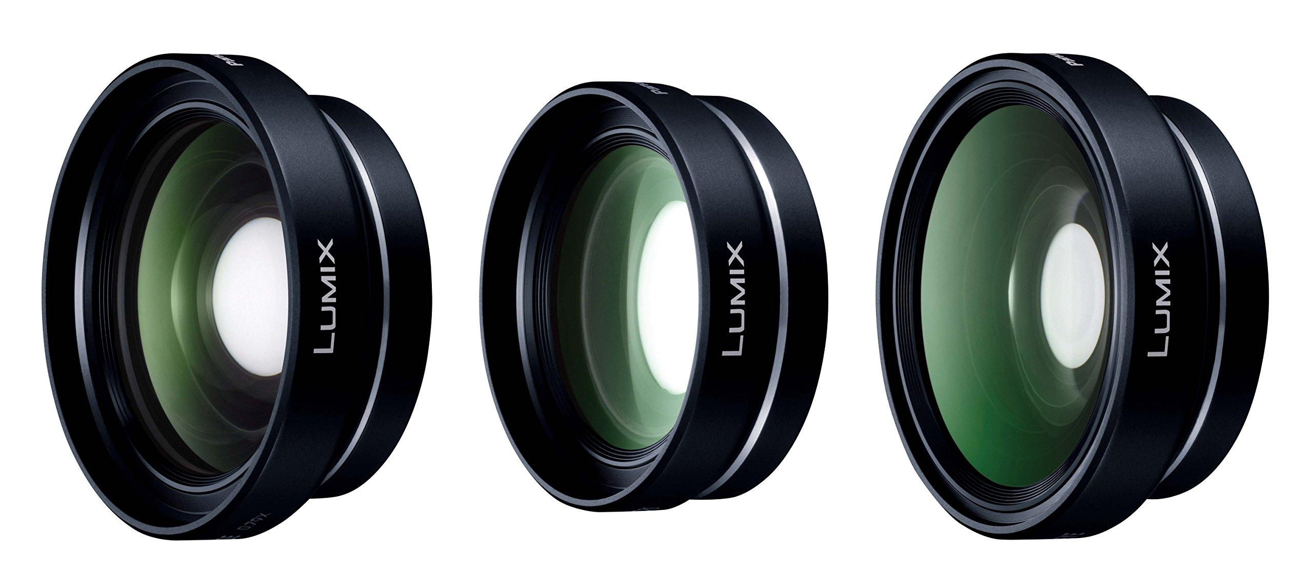 

Panasonic Conversion Lens Kit Lumix Conversion Lens (Wide/Macro/Fisheye) DMW-GCK1