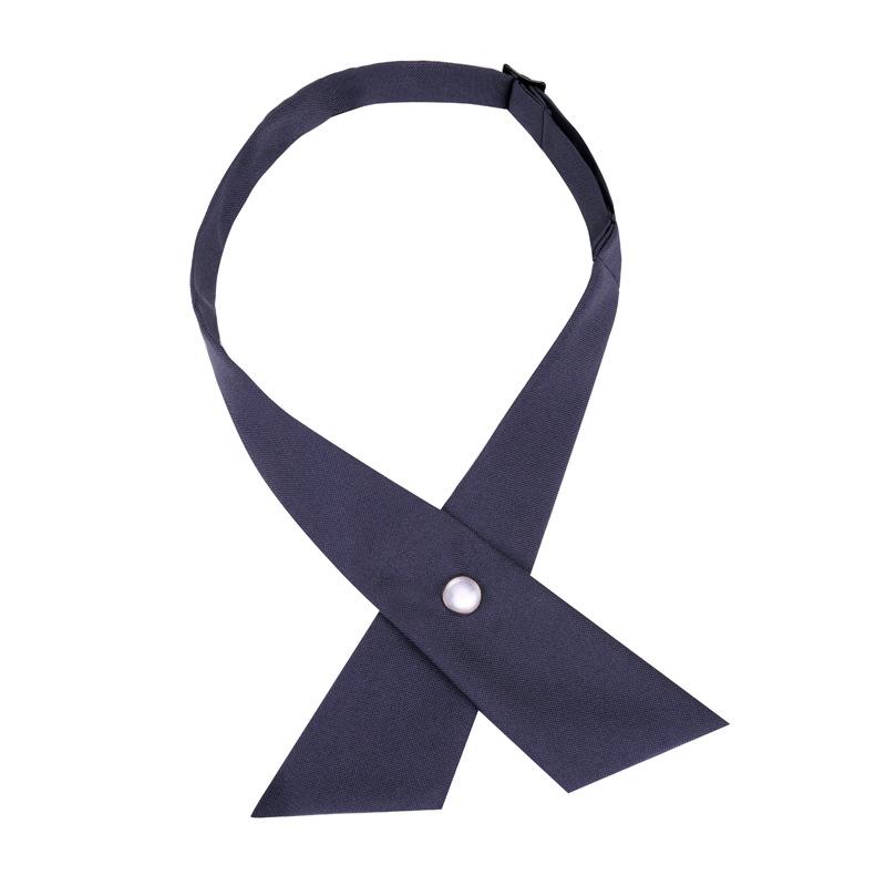 Student Jk Uniform School Uniform Bow Tie Collar Flower Korean Version Men'S And Women'S Cross Bow Shirt Bow