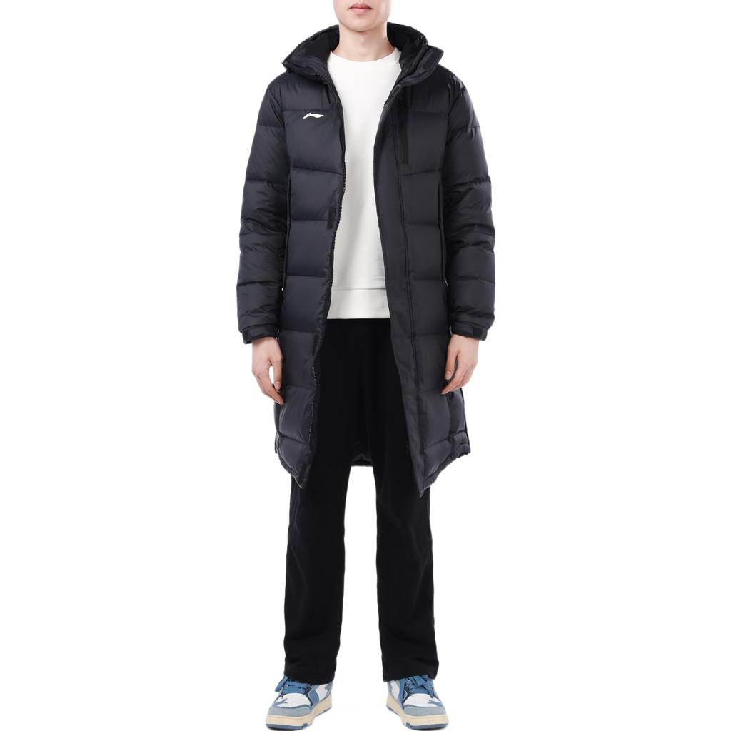 Li Ning Jackets Unisex Black Hooded Thickened Other AYMS005-1