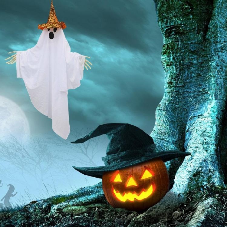 Halloween Scary Skeleton Hand Ghosty Ornament Durable Hanging Ghosty For Indoor and Outdoor Haunting House Decoration