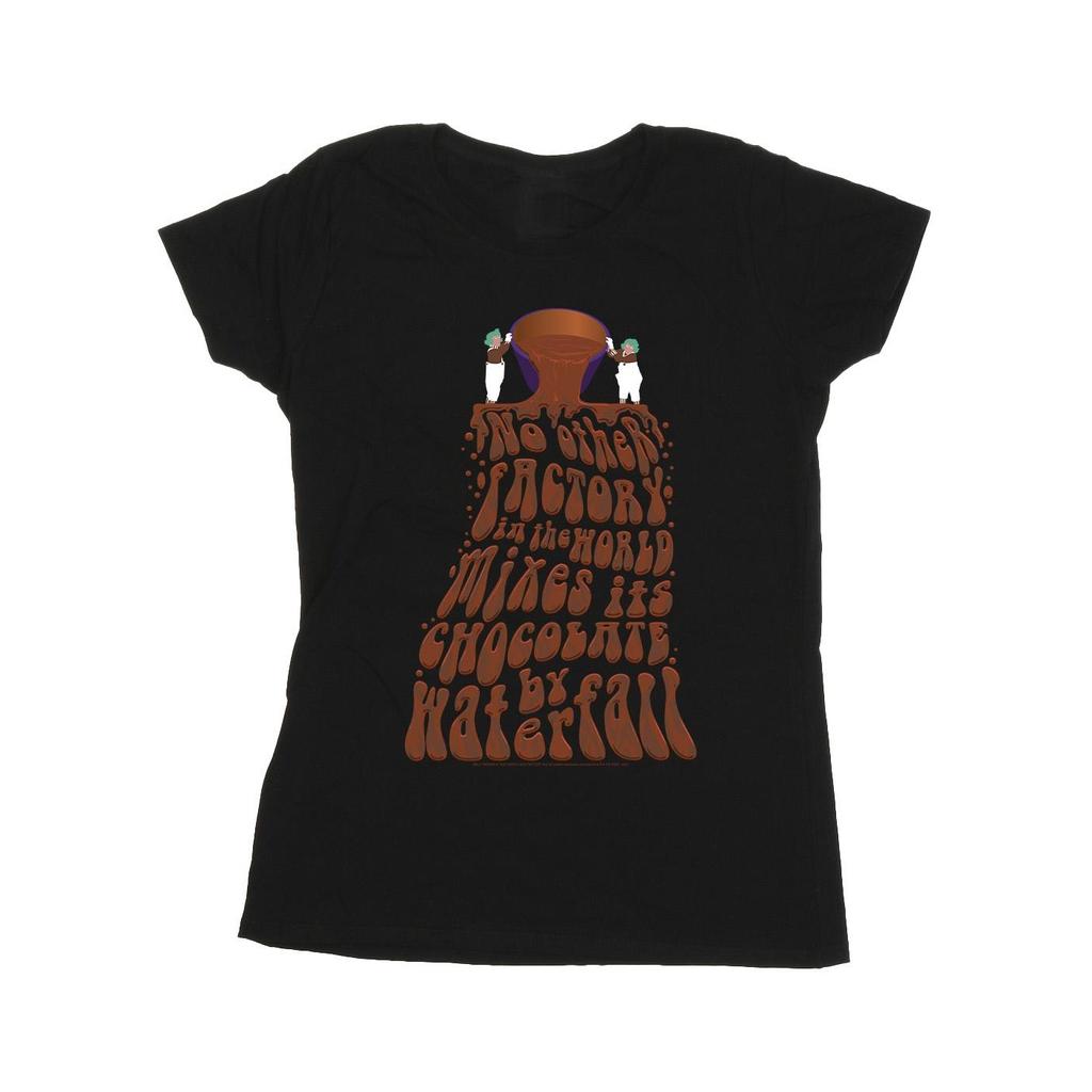 Willy Wonka Womens/Ladies Chocolate Waterfall Cotton T-Shirt