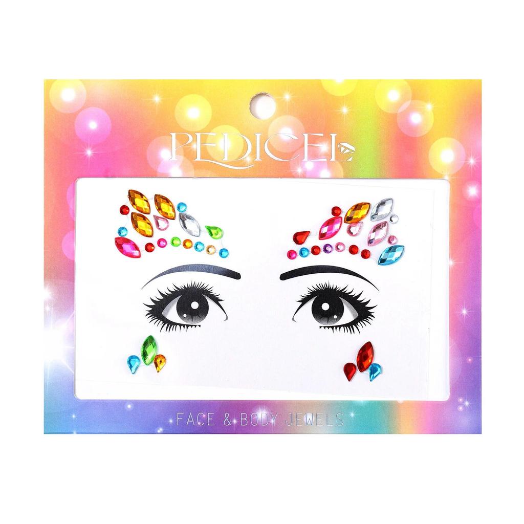 Colourful Kids Makeup Face Stickers Crystal Diamonds Gemstones Girls Women Holiday Glitter Party Self Adhesive Eye Face Tattoos