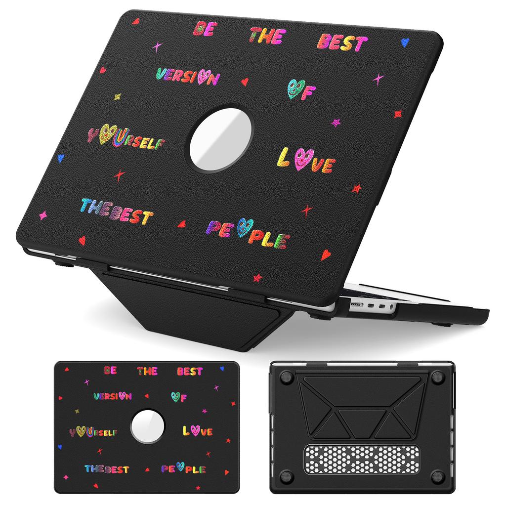 Pattern Printing Laptop Case for MacBook Pro 14 Inch (2024)/(2023)/(2021) Notebook Kickstand Cover