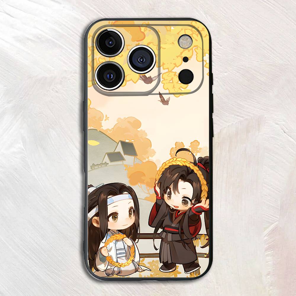 

Kawaii Mo Dao Zu Shi Silicone Phone Case For iPhone 17,16,15,14,13,12 X XS Plus Pro Max Shockproof Soft Cover iPhone14