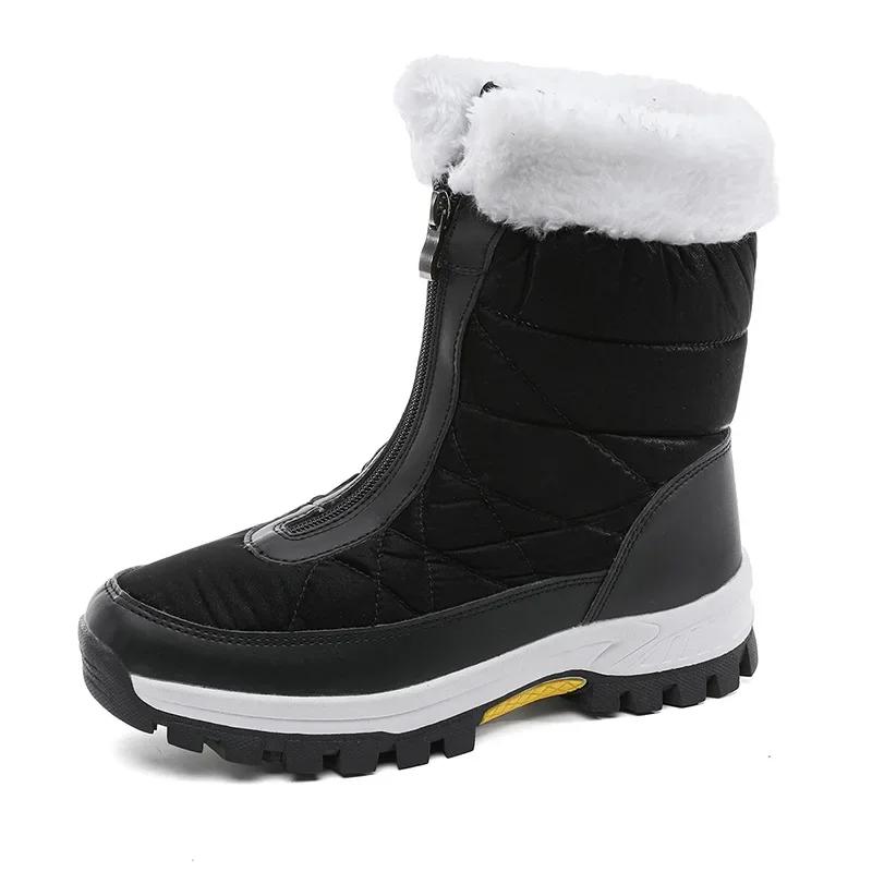 Mode Damen Winter Schneestiefel für Wasserdichte Sneaker Warme Rutschfeste Stiefel Outdoor Damen Wanderschuhe Arbeitsschuhe Botas Mujer2024