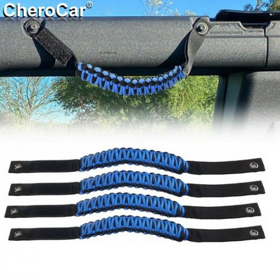 Roll Bar Grab Handles Paracord Grip Handle Accessories for Ford Bronco 21+ Parts