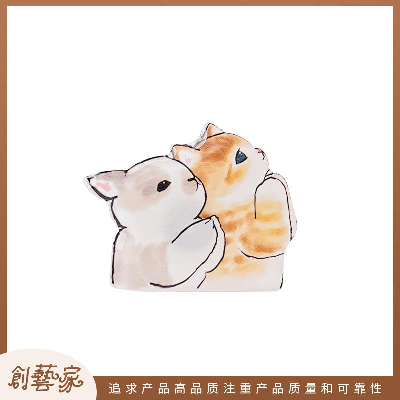 DIY new product simple and cute wind multi-functional suction needle threading device fabric sewing tool magnet refrigerator sticker