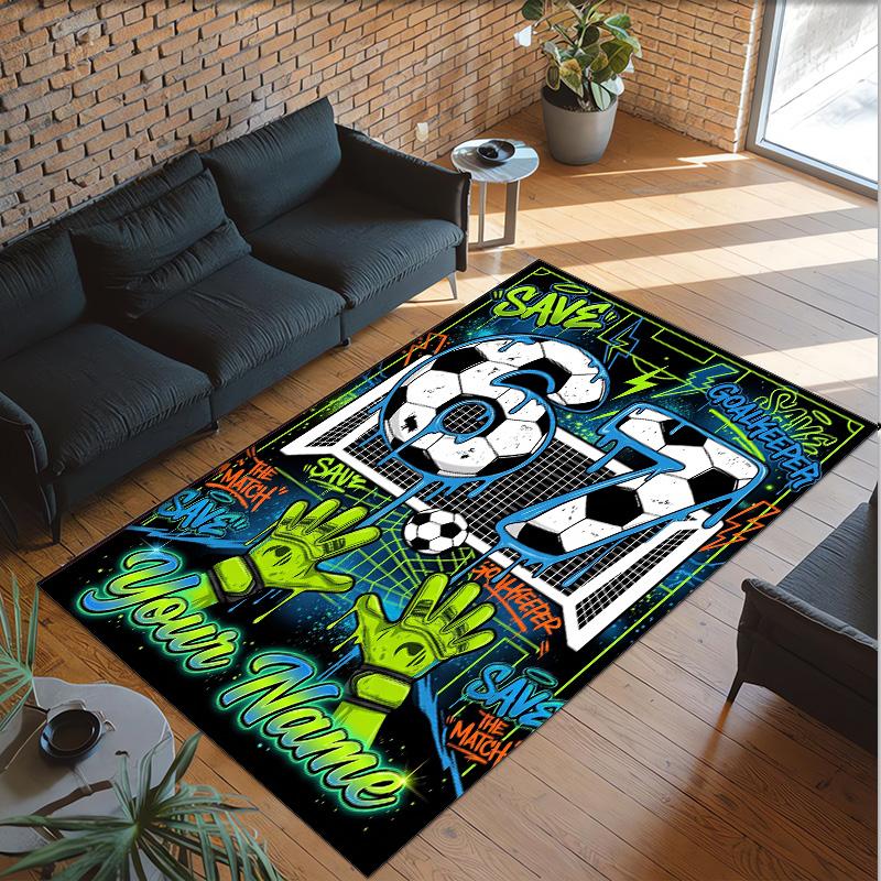 Other Similar Designs Theme Crystal Velvet Rug Personalized Custom Name Text Soft Floor Mat Home Decor