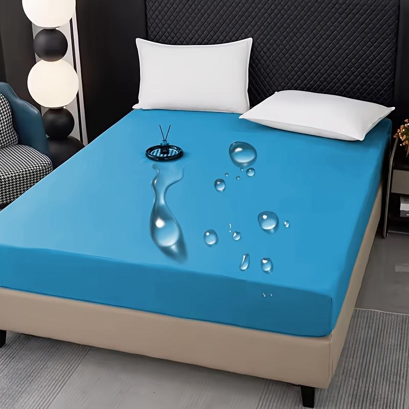 1pc Comfortable Solid Color Bedding, High Quality Fitted Sheet,30cm Deep Pocket Fitted Sheet, Easy To Machine Wash, Non-Slip Mattress Protector Cover