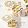 Portable Ice Cube Maker with Lid and Ice Shovel Reusable Ice Tray Food-Grade Safe Storage Container for Home RV Outdoor BBQ Pool Party Camping