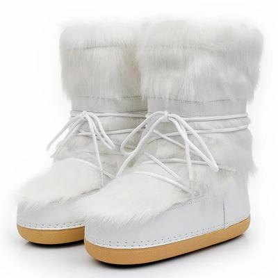 Winter High Quality Fashion Boots Women Fur Moon Shoes Women Snow Boots Woman Plus Velvet Warm Boots Botas Mujer Zapatos Mujer