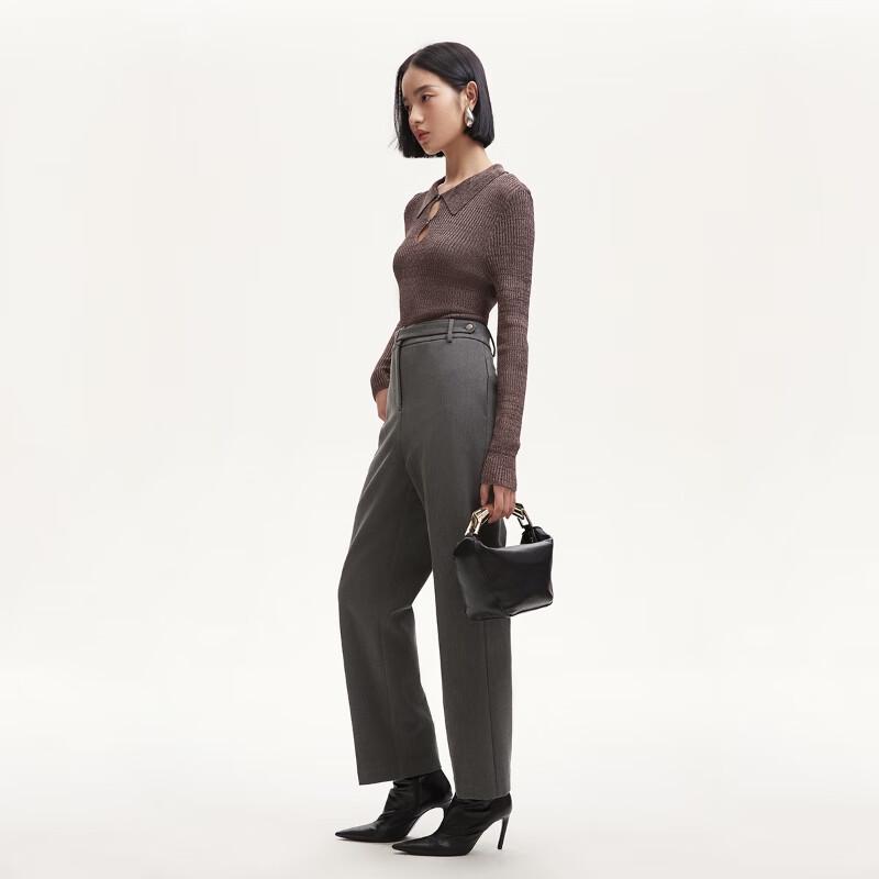 

VEROMODA Women s Mid-Waist Straight-Leg Ankle Pants M (165/68A)