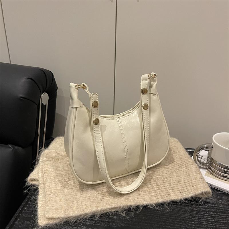 Fashionable, Simple, Large-capacity, Retro Embroidered Thread Casual Underarm Single-shoulder Crossbody Bag