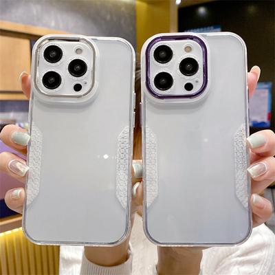 Glitter Lens Protection Clear Phone Case For Iphone 14pro Max 11 13 12 Pro Max 14 Plus 11 Shockproof Silicone Bumper Back Cover