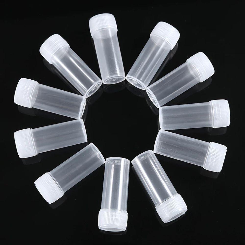 Translucent Screw Cap Test Tubes Vials Powder Container Vials Storage Container Sample Bottle