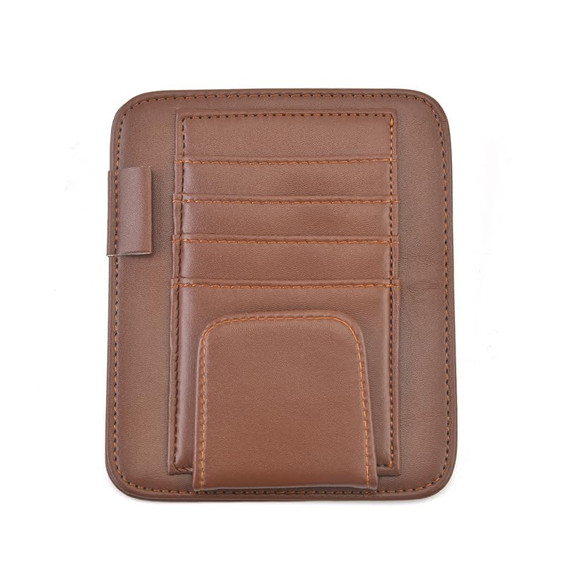 

RYUBOF Sun Visor Storage Car Accessory Case Multifunctional Card Holder коричневый